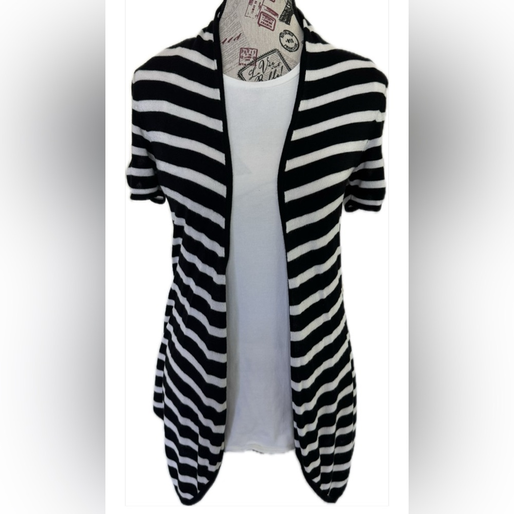 White House Black Market Striped Women's Cardigan